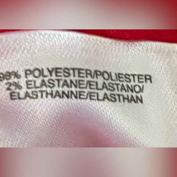 B9 NWT Anne Klein Women’s Quilted Motto Style Zip Jacket Size Small. Color Ruby - Picture 10 of 13